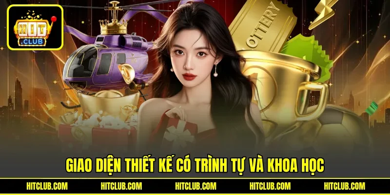 Giao diện thiết kế có trình tự và khoa học